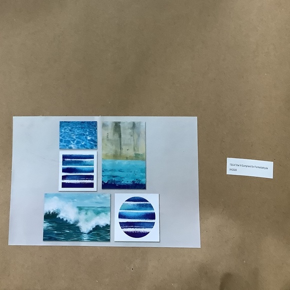 Stock Art in Blue Hues, prints on canvas - Picture 4 of 9